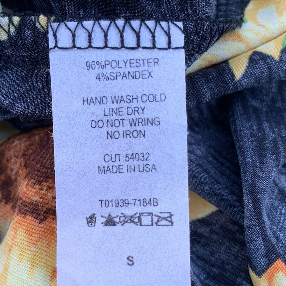 NWT Honeylove sunflower stretchy tunic S - Picture 5 of 5